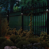 TORCHSTAR 12 Pack Dusk-to-Dawn LED Solar Fence Lights – Cool White Post Light