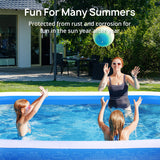 Inflatable Family Swimming Pool, 120" x 72" x 22" Oversized Backyard Pool