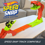 Hot Wheels Monster Trucks Snake Slam Takedown – Bone Shaker & 4-Piece Speed Snap Track