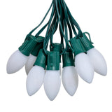 25-Count C9 LED Christmas String Lights, 25FT Smooth Plastic Bulb String Lights