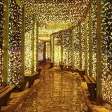 USB Window Curtain Fairy Lights, 9.8 ft x 9.8 ft 300 LED Curtain Lights with Remote Control