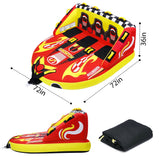 3-Person Towable Tube for Boating, 510 lb Capacity Sofa-Style Water Tube