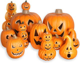 15" Lighted Halloween Jack O Lantern Pumpkin with LED Light