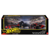 4-Vehicle Hot Wheels Premium Collector Display Set – 3 Cars & 1 Team Transporter, 1:64 Scale