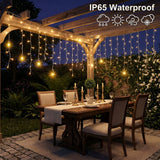 Outdoor LED Icicle String Lights – 32.8 ft, 400 LED Curtain Lights