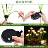 2 Pack Solar Mushroom Garden Lights – LED Jellyfish Landscape Lights
