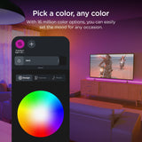 Roku Smart Home Smart Light Strip SE 16.4 ft, 2-Pack – Wi-Fi RGB LED Strip Lights with Music Sync
