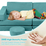 13-Piece INFANS Modular Kids’ Play Couch – Convertible Foam Fort-Building Sectional Sofa