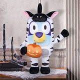 19.68" Bluey Zebra Costume Halloween Porch Greeter – Plush Indoor & Covered Porch Decoration