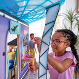 KidKraft Luxe Life 2-in-1 Wooden Airport & Jet Plane Doll Playset – 360° Spinning Base & 15+ Accessories