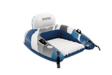 Intex River Run Lounge Inflatable Floating Water Seat with Backrest & Cup Holder
