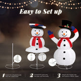 4 ft Lighted Pop-Up Snowman Christmas Decoration with 120 LEDs and Moving Hat