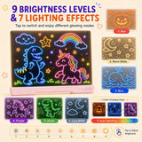 16" LED Drawing Board with 10 Color Modes, 9 Brightness Levels & Rechargeable Battery