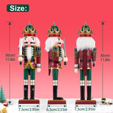 12" Wooden Nutcracker Soldier – Sword, Movable Jaw & Gift Box