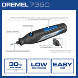 Dremel 7350 Cordless Rotary Tool Kit with 7 Accessories