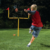 Franklin Sports Go Pro Youth Football Goal Post Set with Mini Football, Kicking Tee and Pump
