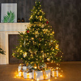 Plug-In Fairy Lights 100 ft – 300 LED Waterproof Silver Wire String Lights with Remote