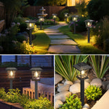 ExcMark 12 Pack Solar Pathway Lights – Warm White LED Landscape Lights