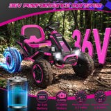 VIBESPARK 36V 600W Electric Ride-On ATV for Kids Ages 5–12, Bluetooth and LED Lights