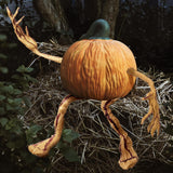 Halloween Pumpkin Arms & Legs Set, 4-Piece Bendable Vine Stakes for Jack-O-Lantern