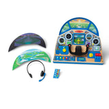 Melissa & Doug Jet Pilot Interactive Dashboard – Wooden Airplane Cockpit Toy