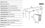 Lifetime Commercial 6-Foot Fold-in-Half Folding Table – 2-Pack Heavy-Duty HDPE Utility Tables
