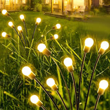 6 Pack Solar Firefly Garden Lights – 48 LED Warm White Swaying Solar Landscape Lights