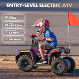 HOVER HEART 36V 500W Electric Youth ATV with Dual Suspension & 10-Mile Range
