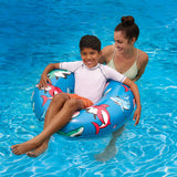 Bluescape Inflatable Swim Tube Pool Float, 31" Tropical Ring Float