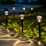 GIGALUMI 6 Pack Solar Pathway Lights – High-Lumen LED Landscape Lights