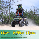 X-Pro 40 cc Kids Gas Mini ATV, 2026 Version, Pull Start, Speed Governor, Dual Disc Brakes and 6" Tires