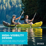 Intex Explorer K2 2-Person Inflatable Kayak Set with Aluminum Oars, Air Pump & Carry Bag
