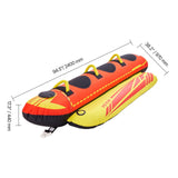 VEVOR 3 Person Towable Tube for Boating, Hot Dog Water Tube