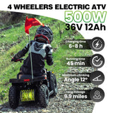 Aoemoe 36V 500W Electric Off-Road Ride-On Buggy with 2-Speed Parent Lock & 10-Mile Range