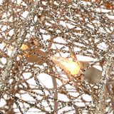 38" & 28" Pre-Lit Gold Doe and Fawn Christmas Decorations Set with 105 LED Light