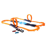 Hot Wheels RC Porsche 911 GT3 vs. Ford Mustang Race Track Set, 31.88" x 9.94" x 50.5"