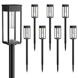 8 Pack Solar Pathway Lights – 30 lm Outdoor LED Landscape Lights