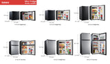 2.7 Cu Ft Single Door Mini Refrigerator with Half-Width Freezer