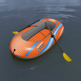 H2OGO! Kondor 2000 Inflatable Raft Set with Oars & Foot Pump, 6 ft 1 in x 38 in