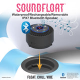 SoundFloat Inflatable Pool Float Lounger Tube with Bluetooth Waterproof Speaker