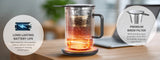 Nuwave Hot Brew Self-Heating Travel Mug with LED Display and Brewing System