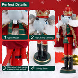 12" Wooden Nutcracker Soldier – Sword, Movable Jaw & Gift Box