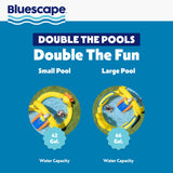 Bluescape Submarine Kids Inflatable Water Play Center & Kiddie Pool, 10'3" x 6'8" Backyard Water Park