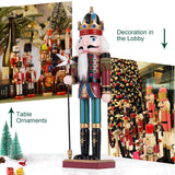 12" Wooden Nutcracker Soldier – Sword, Movable Jaw & Gift Box