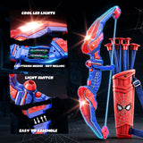2-Pack LED Light-Up Kids’ Bow and Arrow Set with Standing Target, Foam-Dart Blasters, Suction-Cup Arrows and Quivers