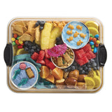 Farberware 11x14 Build-a-Board Bamboo Charcuterie Board, 6 Compartments