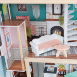 KidKraft Celeste Mansion Wooden Dollhouse – 4 Floors, Elevator, Lights, Sounds & 24 Accessories