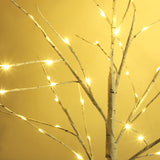 6-Foot LED Birch Tree with 200 Warm White Fairy Lights, Christmas Tree Seasonal Decoration