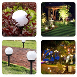 4 Pack Solar Globe Pathway Lights – LED Solar Powered Round Ball Garden Stake Lights