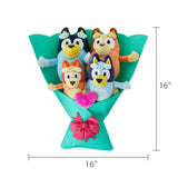 Bouquet Ruz Bluey Valentine’s Plush Set – 5 Removable Plush Friends & Heart Decoration